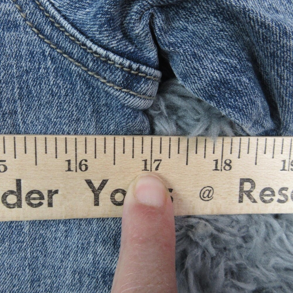 Legend Premium Denim Jacket Womens Small Light Wash Distressed NWT - Picture 3 of 16